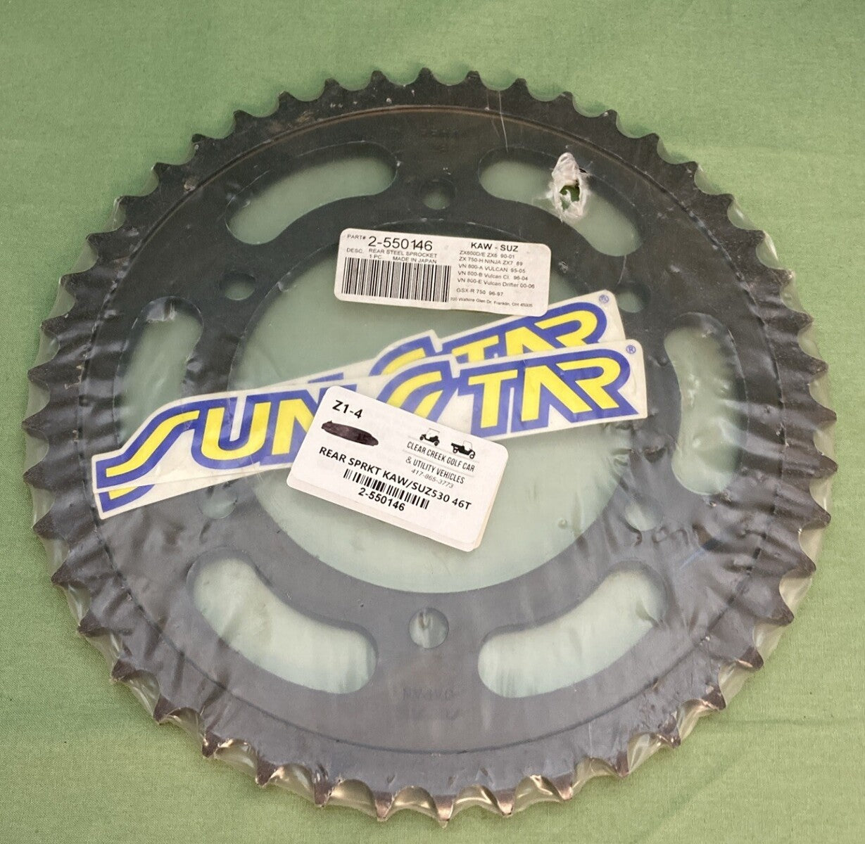 NEW SUNSTAR 2-550146 Steel Rear Sprocket