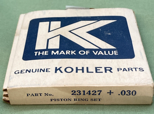 NEW GENUINE KOHLER 231427 PISTON RING SET .030