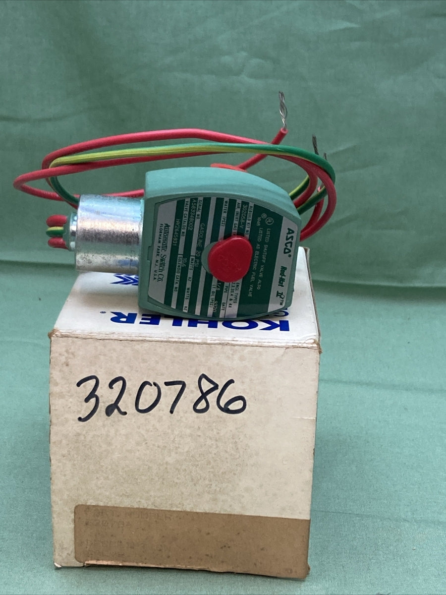 NEW GENUINE KOHLER 320786 SHUT OFF VALVE, FUEL SOLENOID