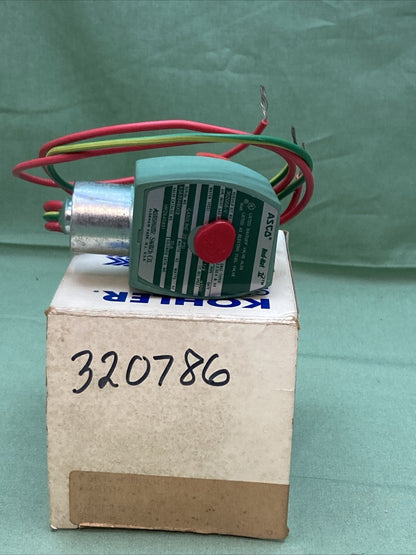 NEW GENUINE KOHLER 320786 SHUT OFF VALVE, FUEL SOLENOID