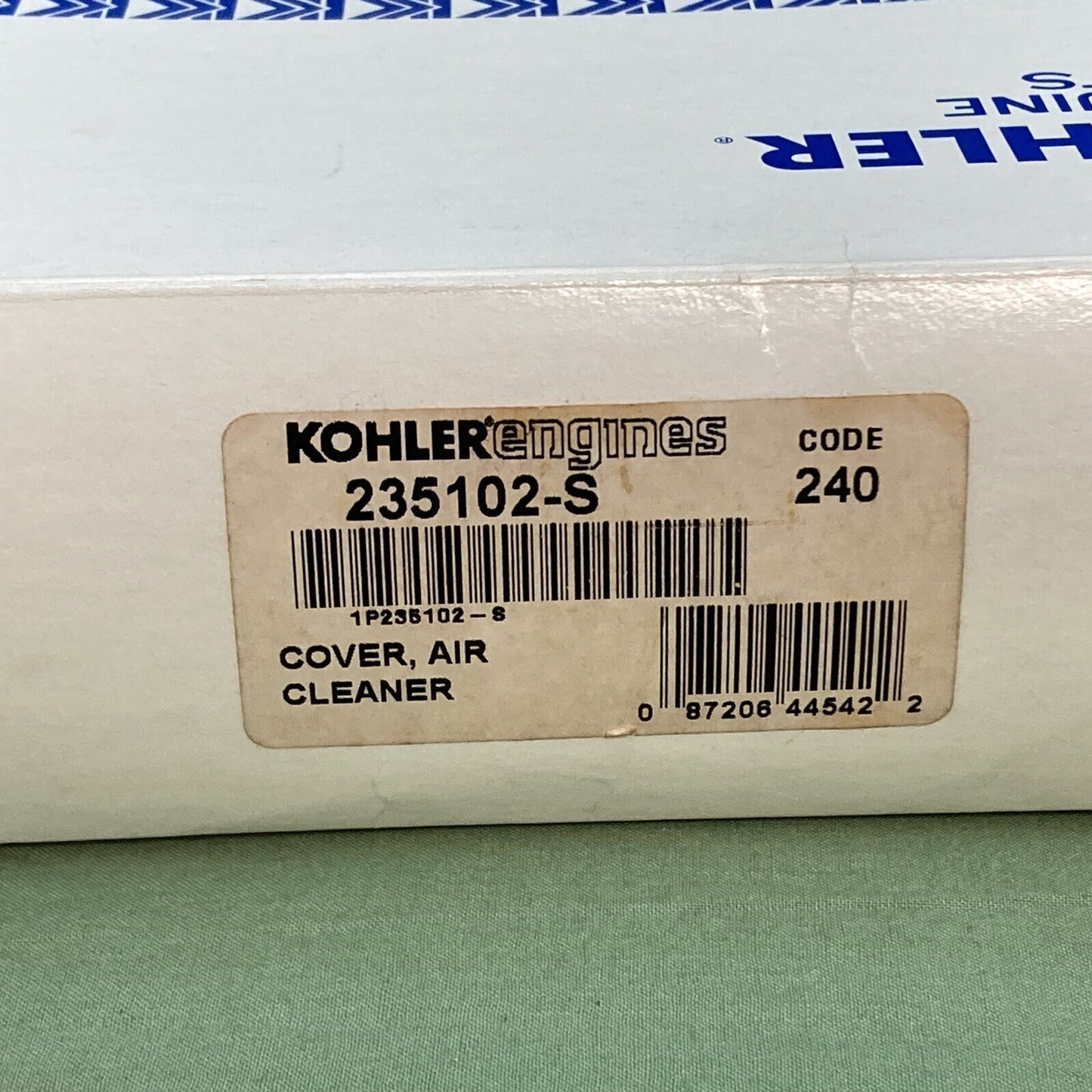 NEW GENUINE KOHLER 235102-S COATED Cover, Air Cleaner