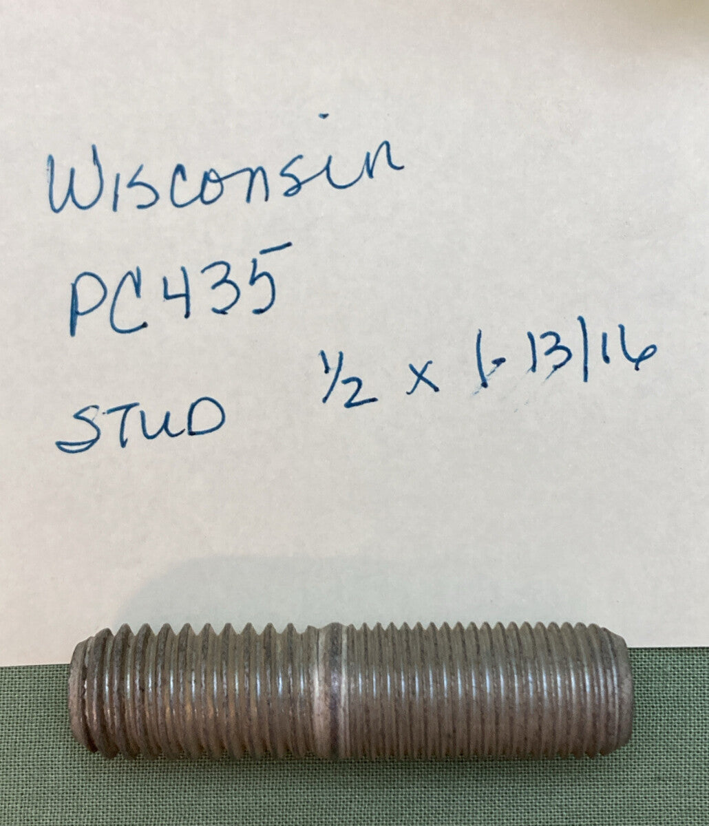 NEW REPLACES WISCONSIN PC435 STUD 1/2 X 1-13/16