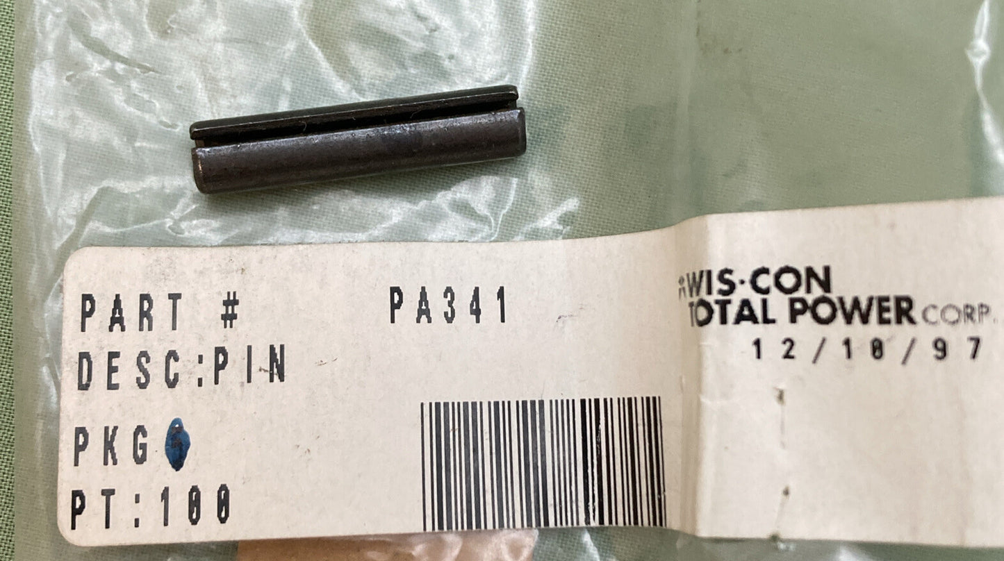 NEW GENUINE WIS-CON TOTAL POWER PA341 PIN ROLL 1/4" X 1-1/8" LG