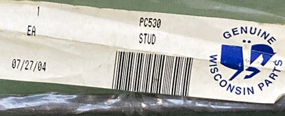 NEW GENUINE WISCONSIN PC530 STUD 3/8" X 10" LG
