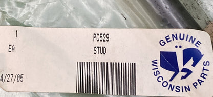 NEW GENUINE WISCONSIN PC529 STUD 3/8" X 8-3/8" LG