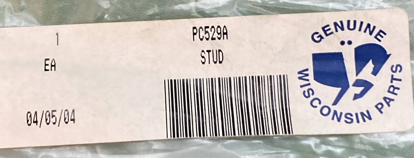 NEW GENUINE WISCONSIN PC529A STUD 3/8-16" X 8-11/16" LG