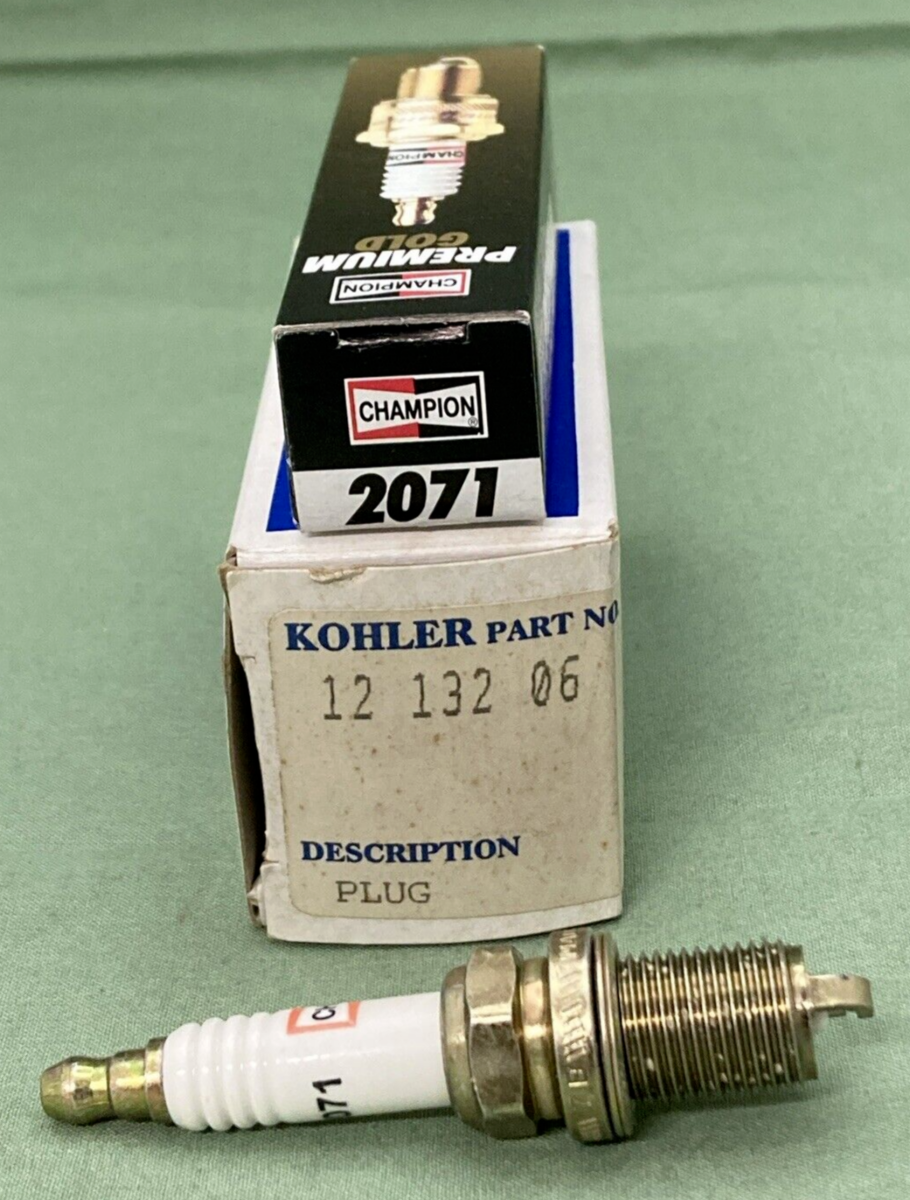 NEW GENUINE KOHLER 12 132 06 CHAMPION 2071 PREMIUM GOLD SPARK PLUG