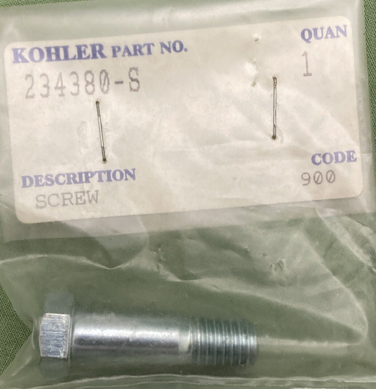 NEW GENUINE KOHLER 234380-S SCREW