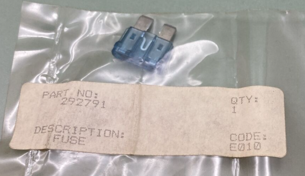 NEW REPLACES KOHLER 292791 FUSE 15 AMP
