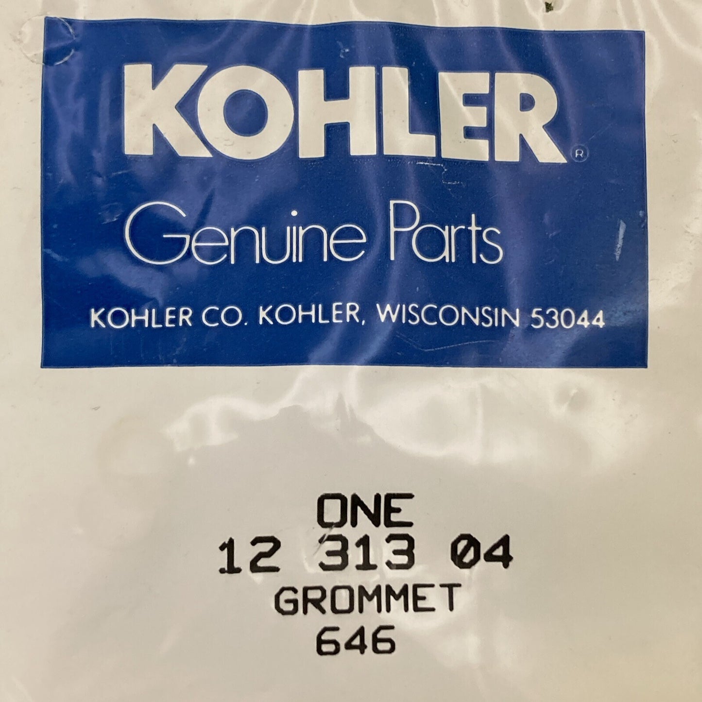 NEW GENUINE KOHLER 12 313 04 GROMMET