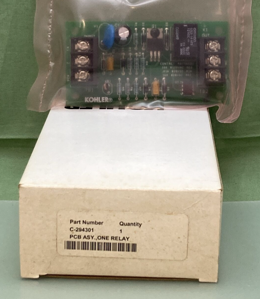 NEW GENUINE KOHLER C-294301  PCB Assy. 1 Relay Dry