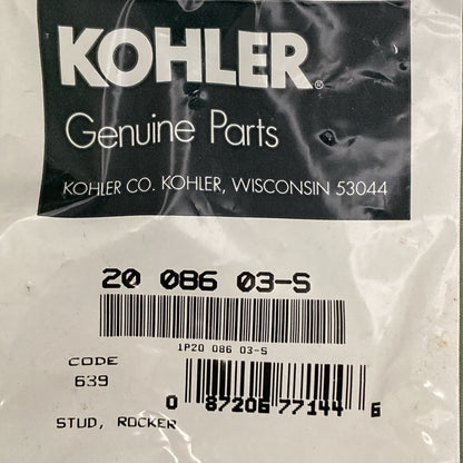 QTY 2 NEW GENUINE KOHLER 20 086 03-S STUD, ROCKER