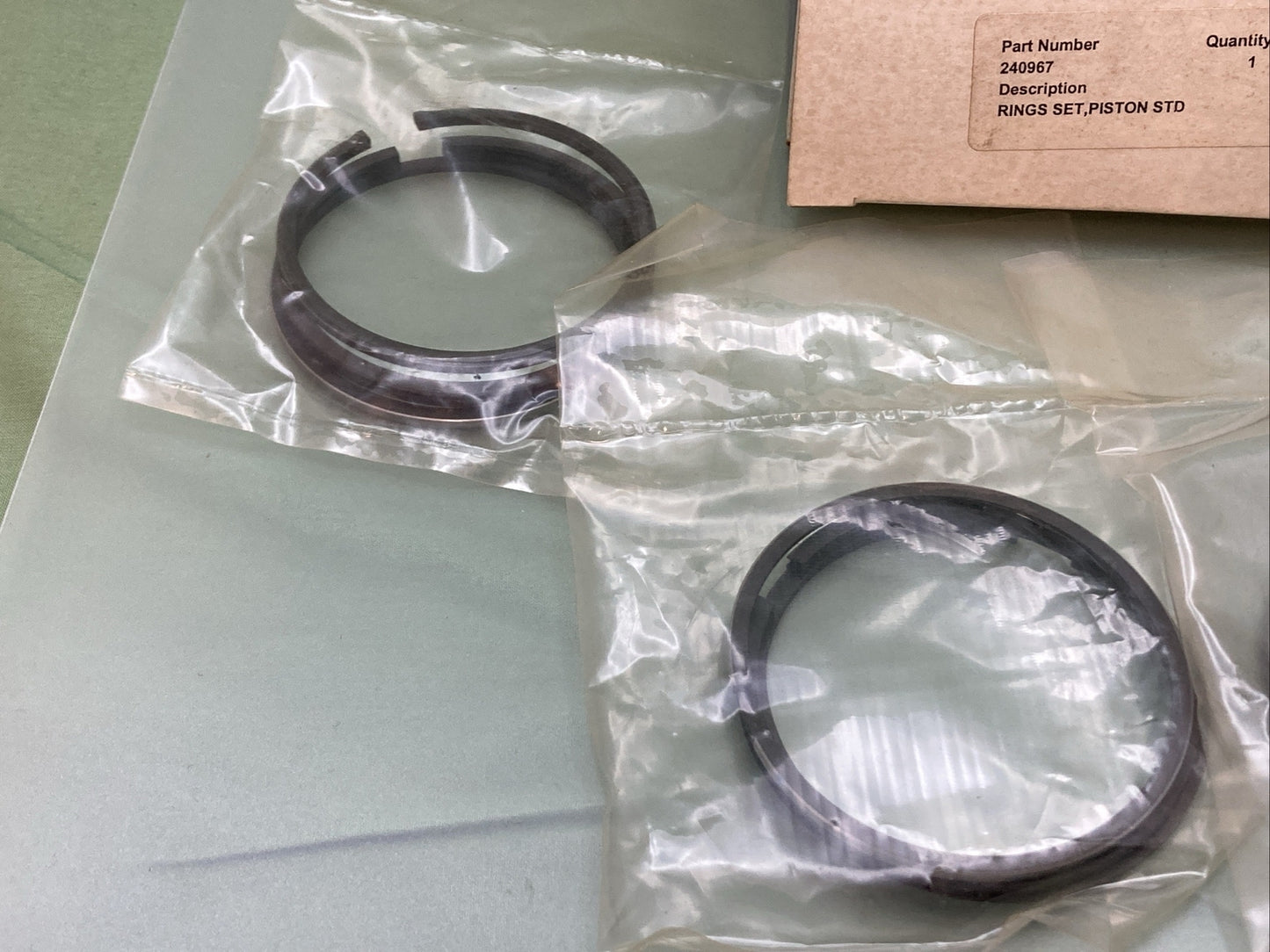 NEW GENUINE KOHLER  240967 RINGS SET, PISTON STD