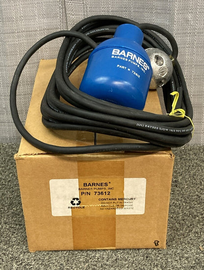 NEW BARNES 73612 MERCURY LEVEL CONTROL SUBMERSIBLE PUMP