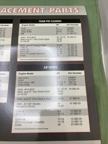NEW GENUINE KOHLER  47 800 12 COUNTER MAT