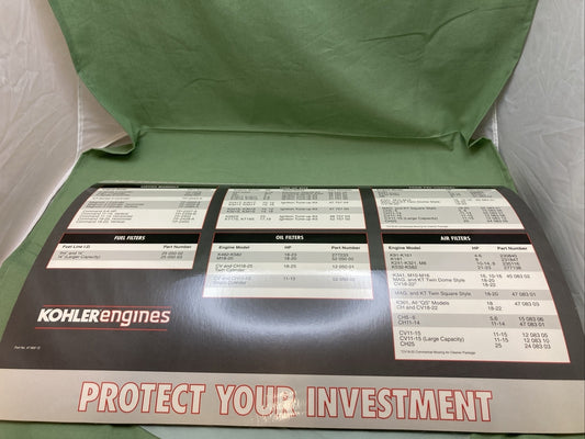 NEW GENUINE KOHLER  47 800 12 COUNTER MAT