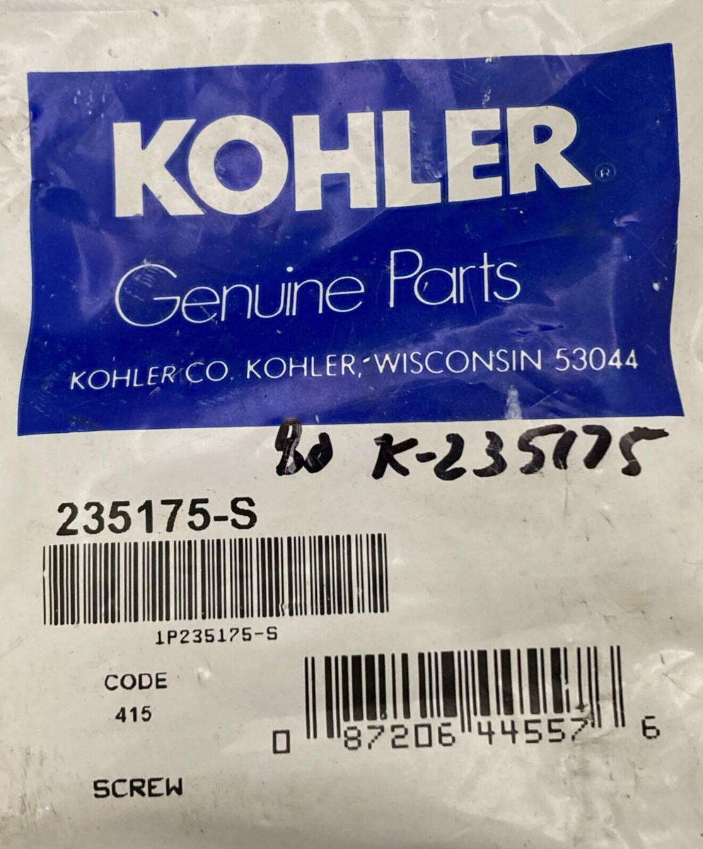 QTY 2 NEW GENUINE KOHLER 235175-S SCREW