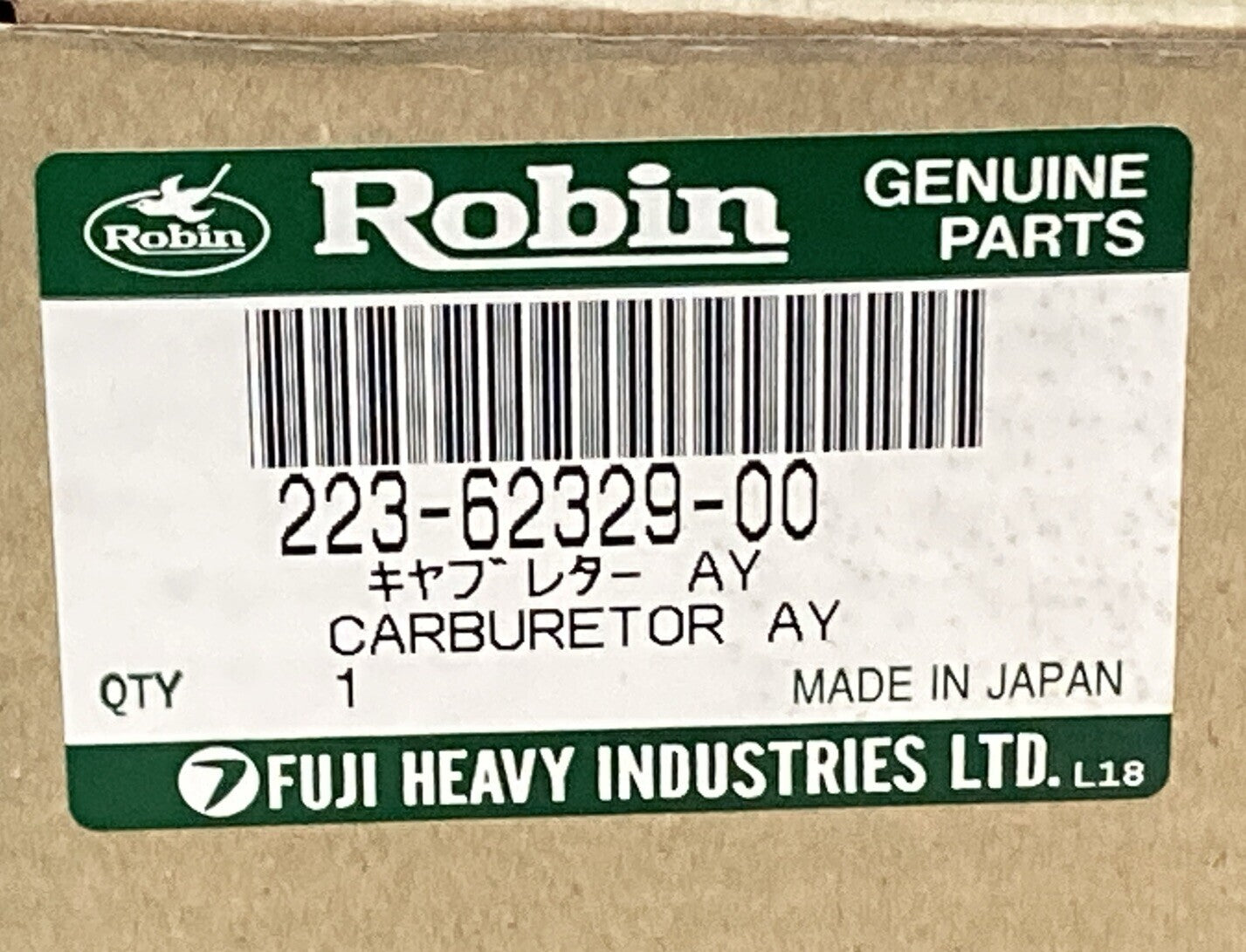 NEW GENUINE ROBIN SUBARU 223-62329-00 CARBURETOR