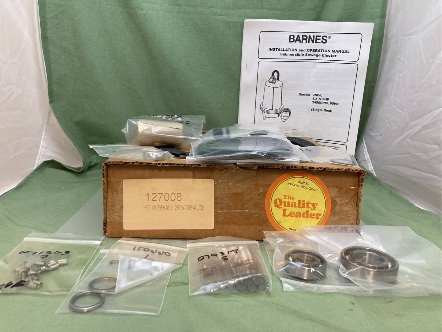 NEW GENUINE BARNES 127008 KIT,OVERHAUL 2SEV-3SEV-L/DS