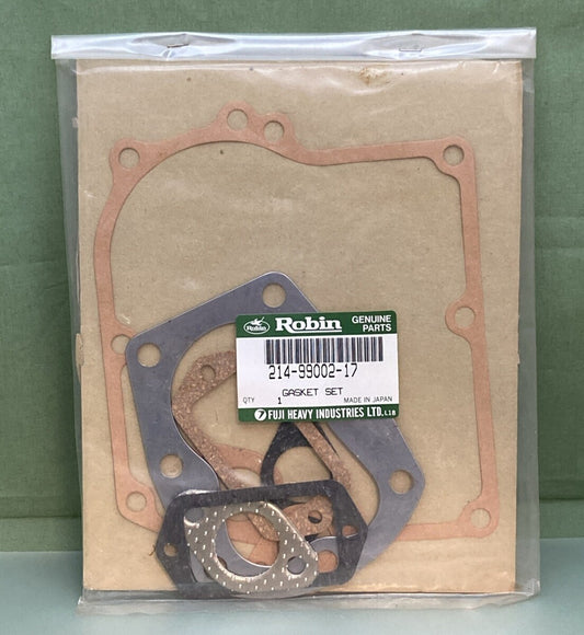 NEW GENUINE ROBIN SUBARU 214-99002-17 GASKET SET
