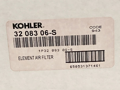 NEW GENUINE KOHLER 32 083 06-S ELEMENT; AIR FILTER