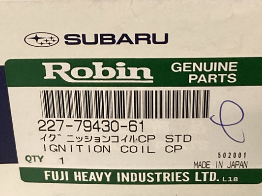 NEW GENUINE SUBARU ROBIN 227-79430-61 IGNITION COIL CP