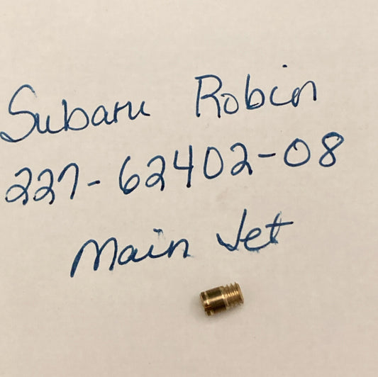 NEW REPLACES SUBARU ROBIN 227-62402-08 MAIN JET