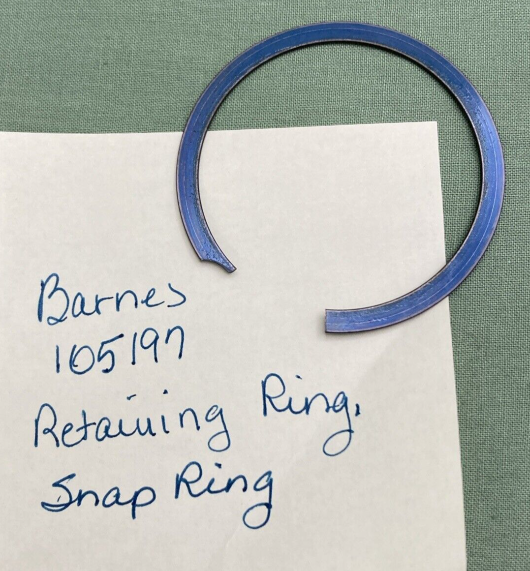 NEW REPLACES BARNES 105197 RETAINING RING, SNAP RING