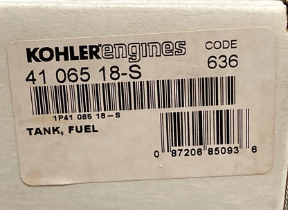 NEW GENUINE KOHLER 41-065-18-S TANK, FUEL