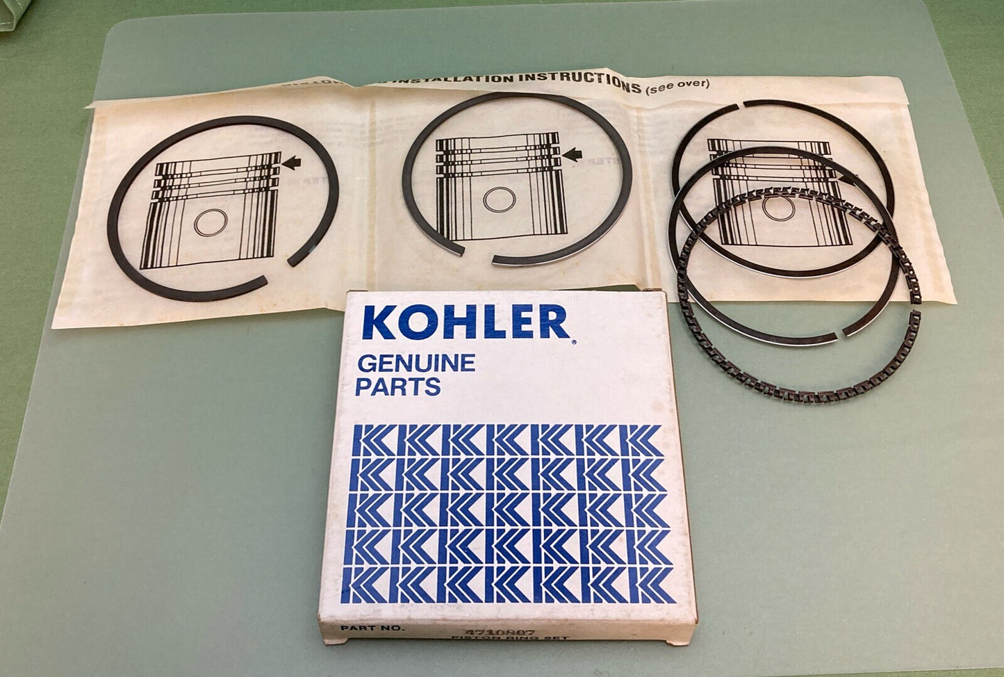 NEW GENUINE KOHLER 4710807 PISTON RING SET