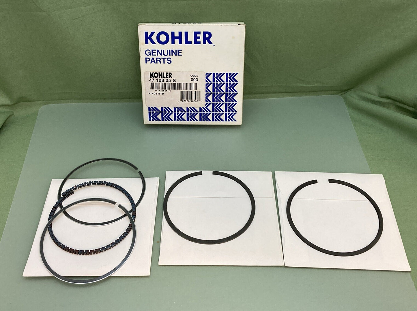 NEW GENUINE KOHLER 47 108 05-S PISTON RINGS SET STD
