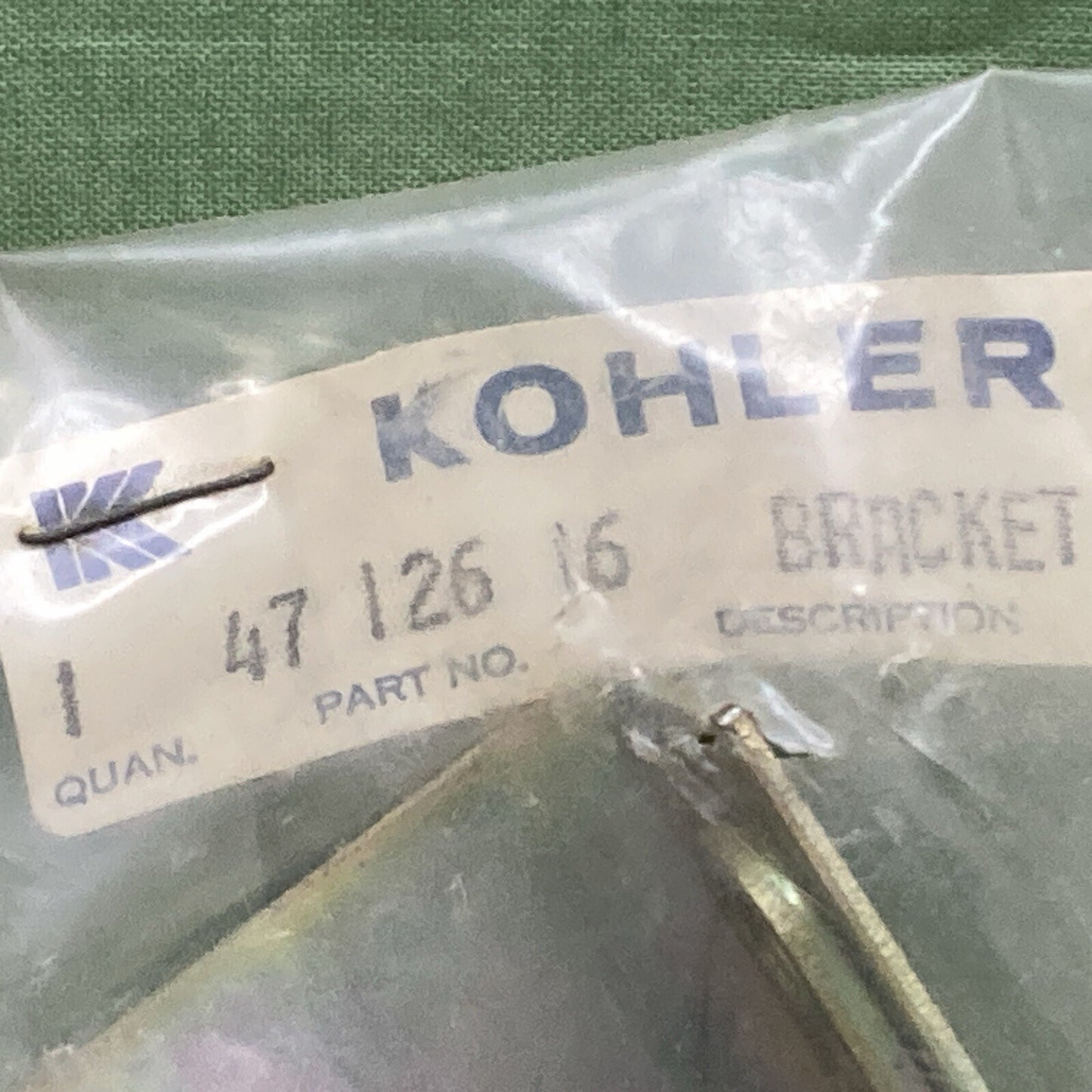 NEW GENUINE KOHLER 47 126 16 BRACKET