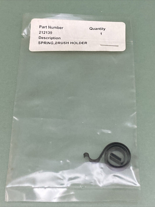 NEW REPLACES KOHLER 212139 SPRING, BRUSH HOLDER