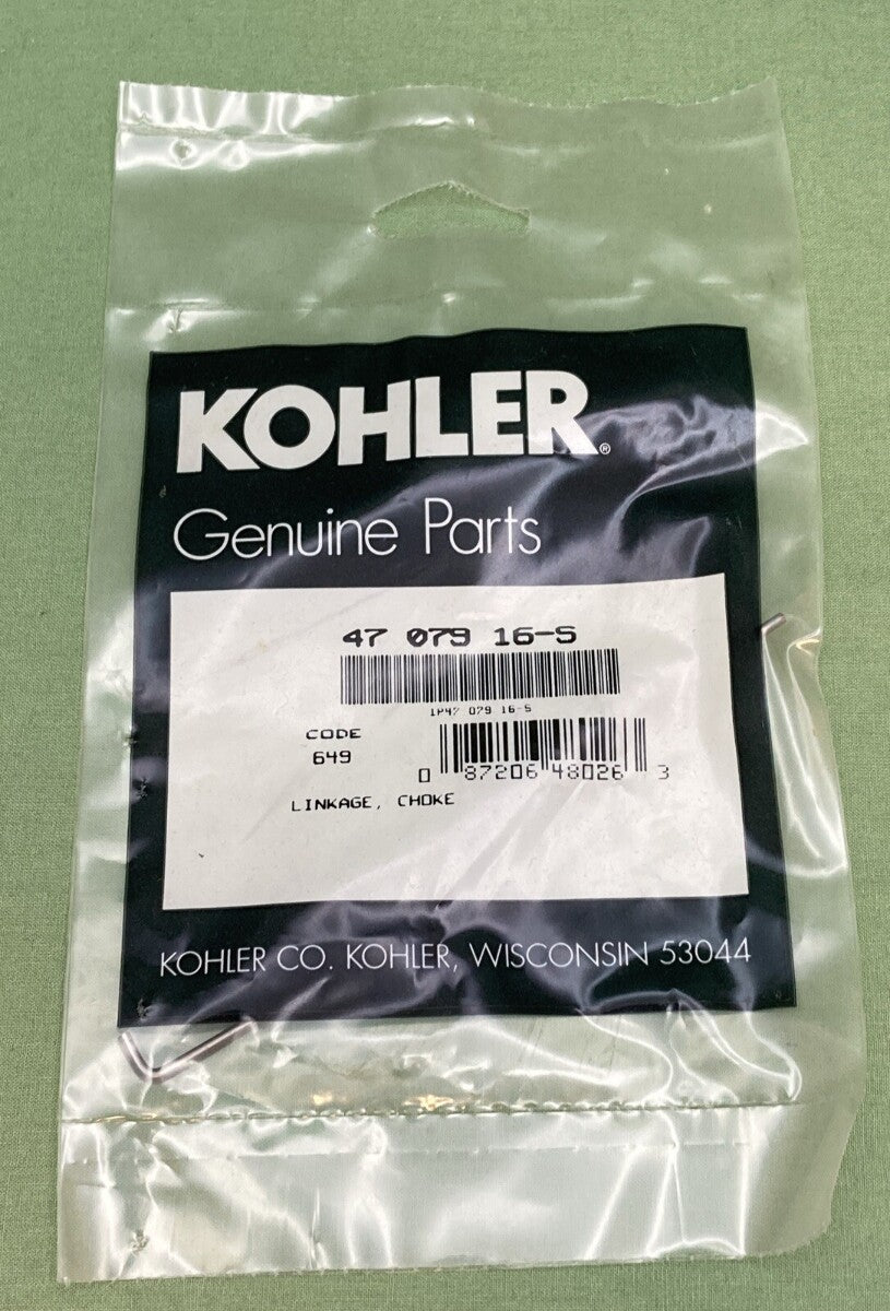 NEW GENUINE KOHLER 47 079 16-S LINKAGE; CHOKE