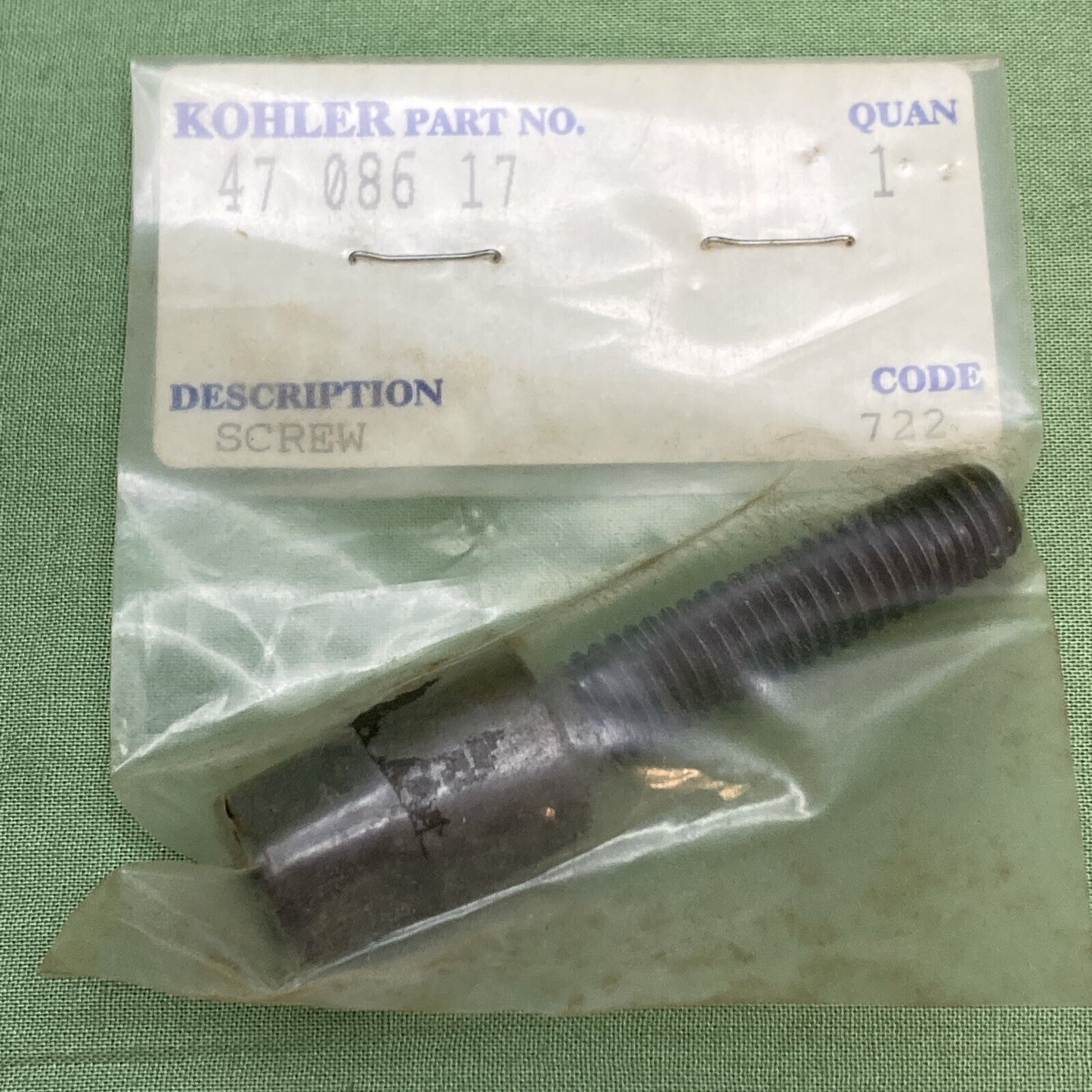 NEW GENUINE KOHLER 47 086 17 SCREW; SPECIAL