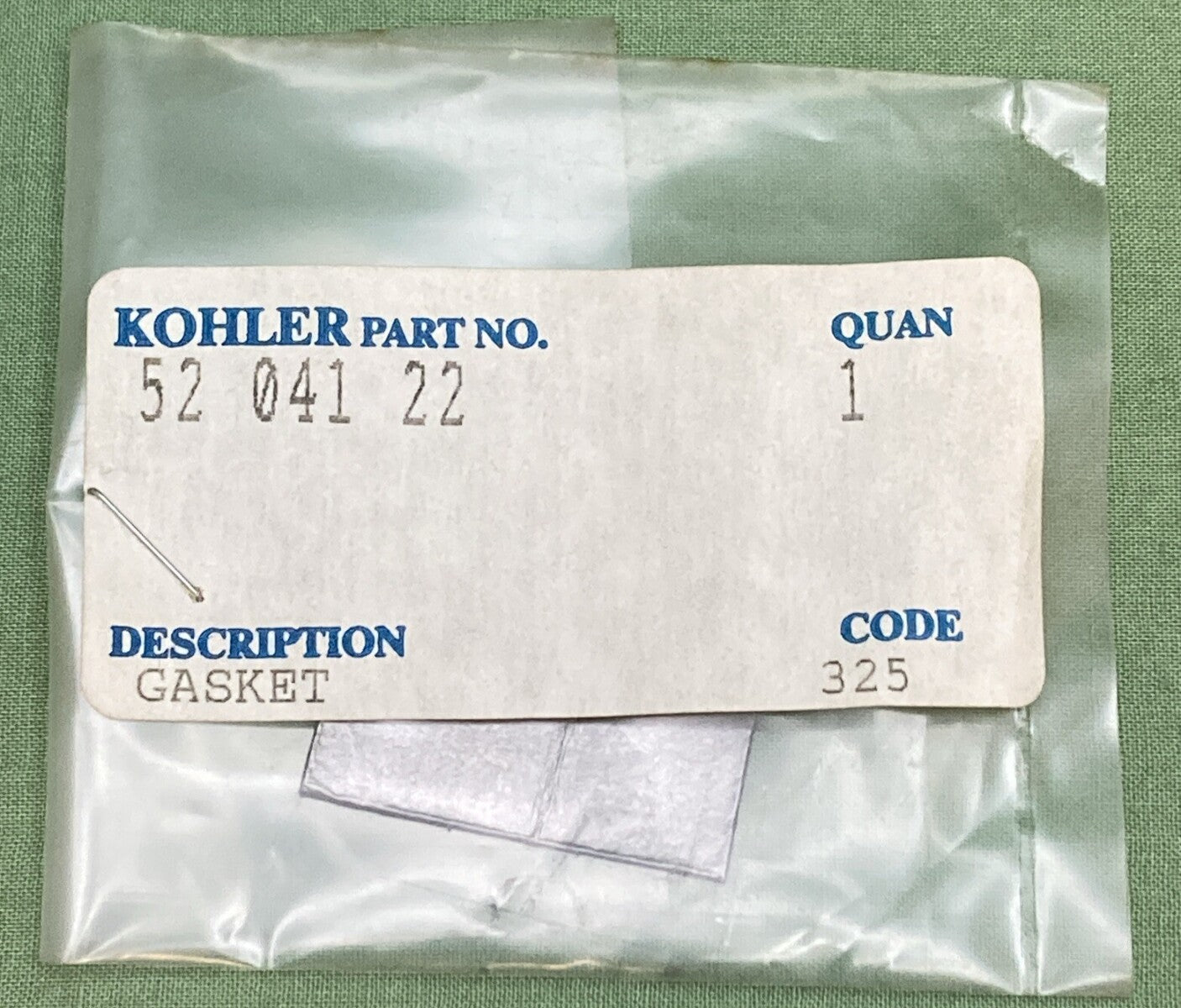 NEW GENUINE KOHLER 52 041 22 GASKET; THERMISTOR