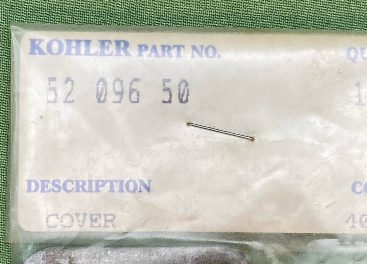 NEW GENUINE KOHLER 52 096 50 COVER; OIL PUMP