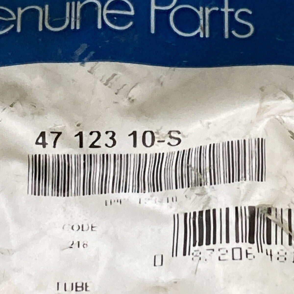 NEW GENUINE KOHLER 47 123 10-S TUBE