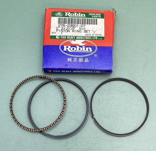 NEW GENUINE ROBIN SUBARU 277-23501-07 PISTON RING SET STD 3 PC OIL R