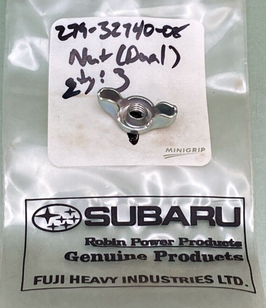 NEW REPLACES ROBIN SUBARU 279-32740-08 NUT DUAL