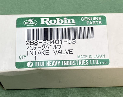 NEW GENUINE SUBARU ROBIN 268-33401-03 INTAKE VALVE