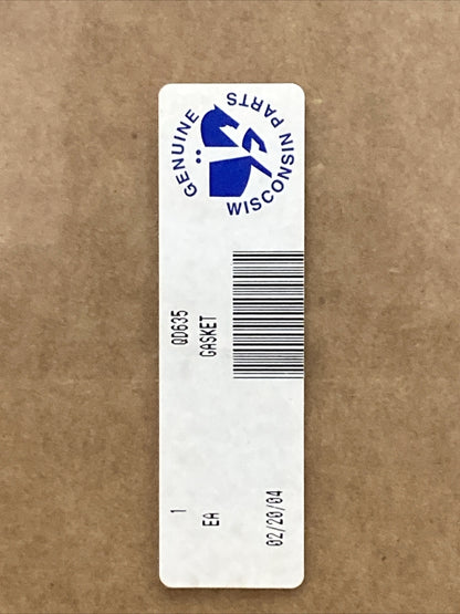 NEW GENUINE WISCONSIN CONTINENTAL QD635 GASKET BOTTOM COVER PLATE