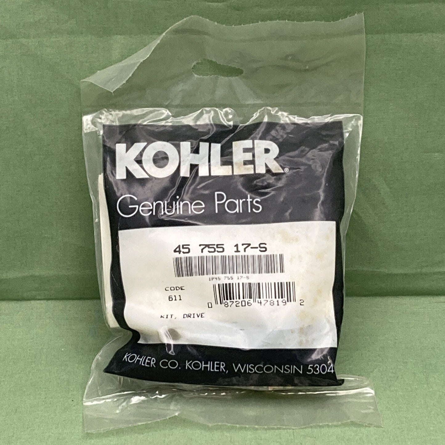 NEW GENUINE KOHLER 45 755 17-S KIT; DRIVE