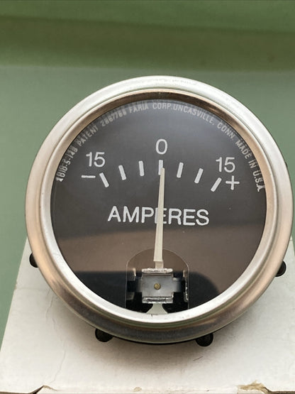 NEW REPLACES WISCONSIN CONTINENTAL YE6 AMMETER (15-0-15)
