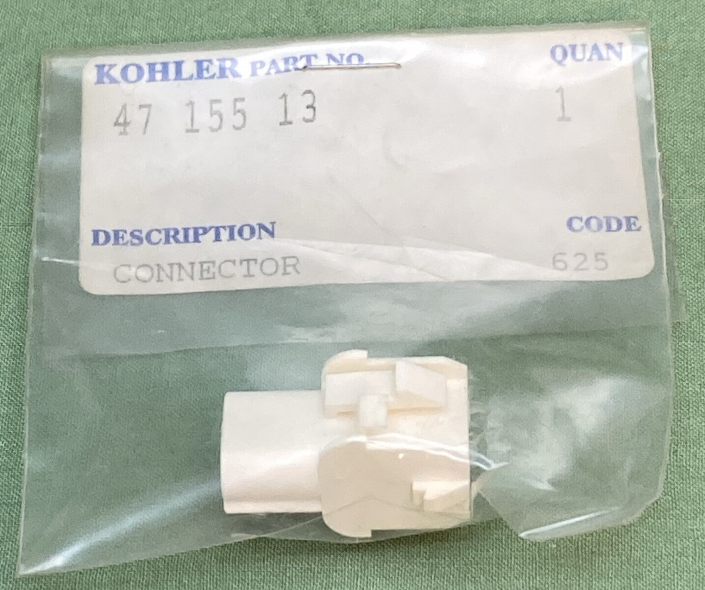 NEW GENUINE KOHLER 47 155 13 CONNECTOR