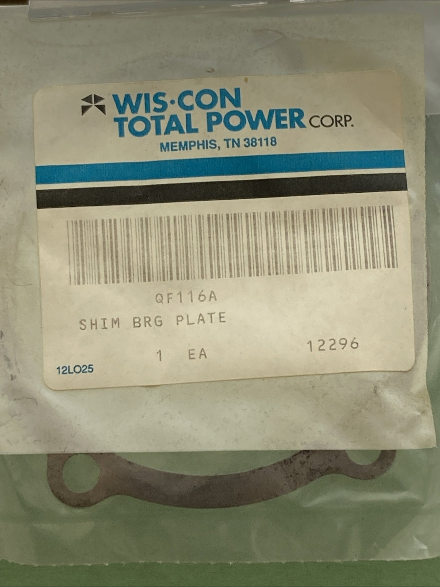 NEW GENUINE WISCONSIN CONTINENTAL QF116A SHIM BRG PLATE