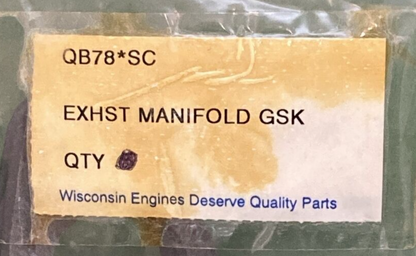 NEW GENUINE WISCONSIN CONTINENTAL QB78 GASKET MANIFOLD EXHAUST