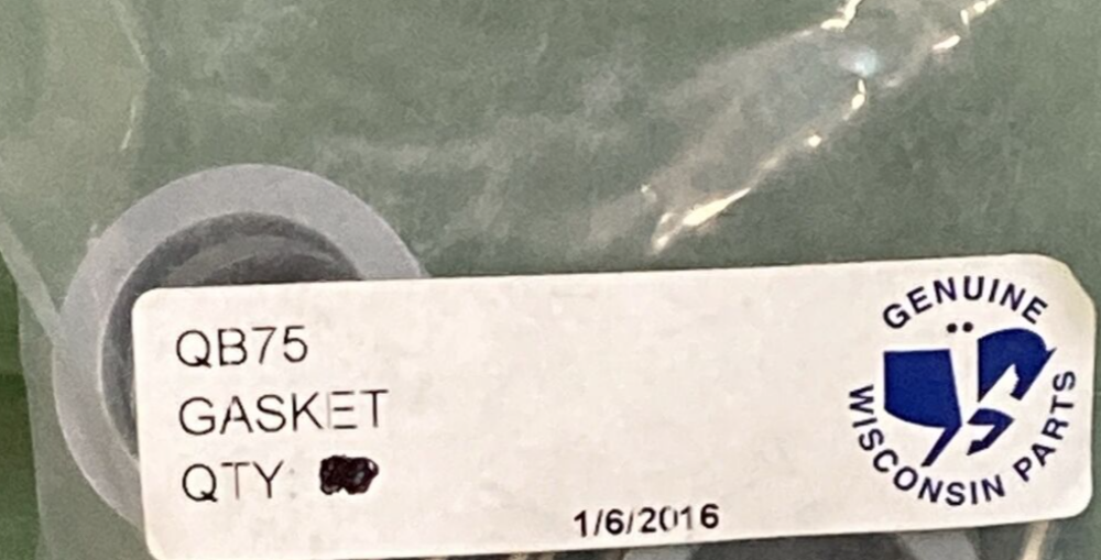 NEW GENUINE WISCONSIN CONTINENTAL QB75 GASKET MANIFOLD EXHAUST