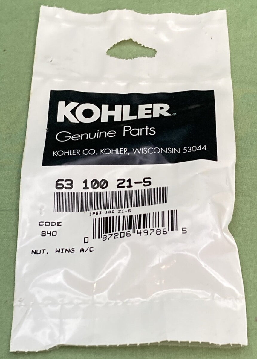 NEW GENUINE KOHLER 63 100 21-S NUT, WING A/C