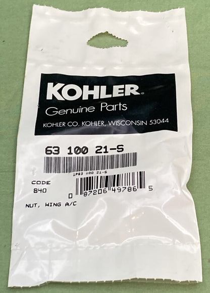 NEW GENUINE KOHLER 63 100 21-S NUT, WING A/C